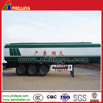 Fuel Transport Semi Trailer Stainless Steel Tank